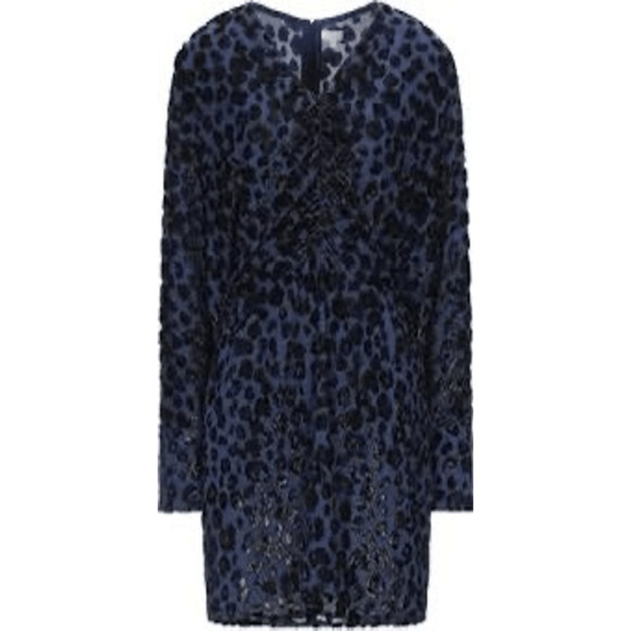 Lala Berlin NWT Deina Velvet Leopard Jacquard in Midnight Size L - Picture 1 of 8